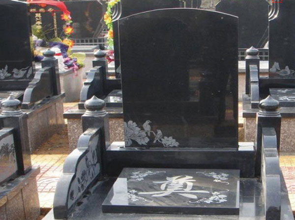四川黑中式墓碑展示
